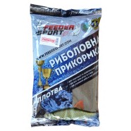 Прикормка для риболовлі, Feeder Sport Преміум, 1кг, смак Плітка, колір чорний